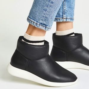 Vince Adora Genuine Leather Shearling Sneaker Boot